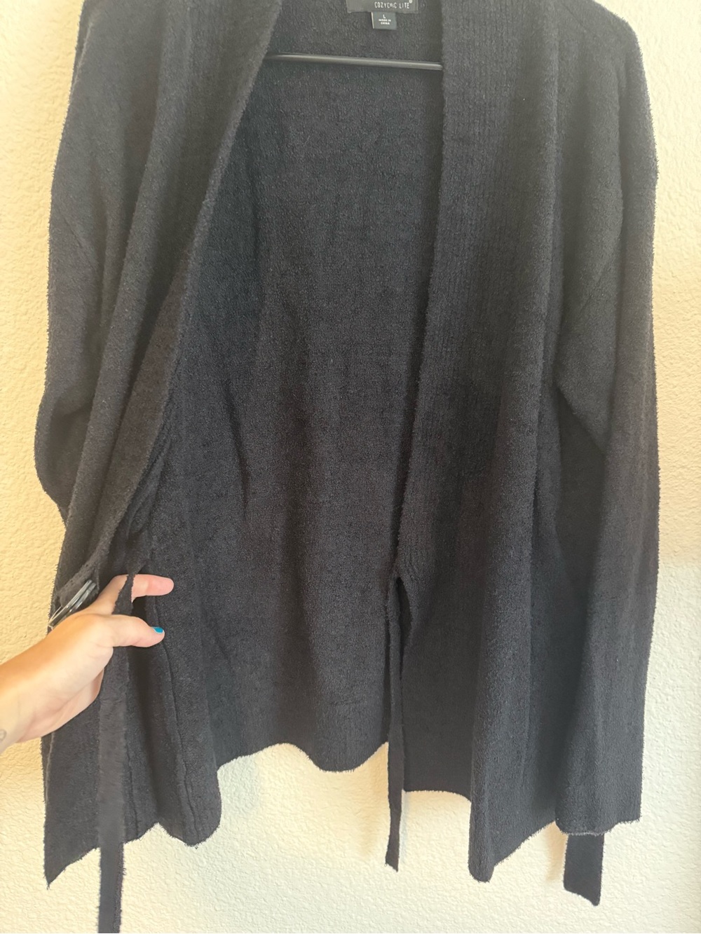 Barefoot Dreams CozyChic Lite Side Tie Sweater Cardigan - Picture 4 of 8
